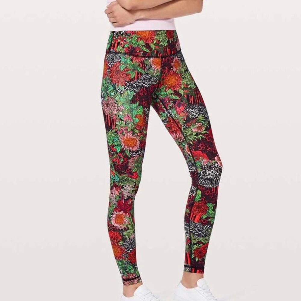 Lululemon Zen Garden Multi Print leggings
